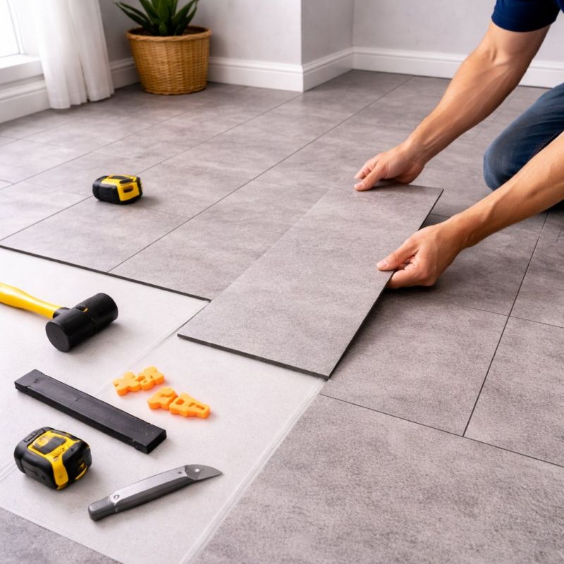 Vinyl Tile Installation