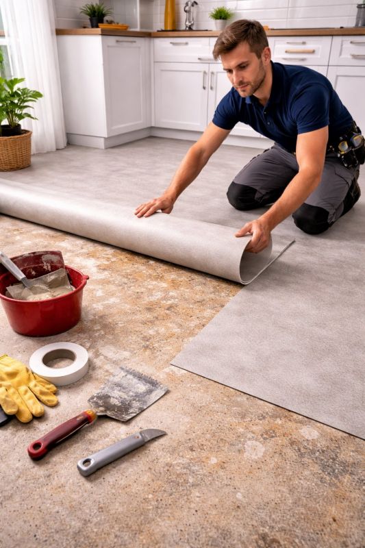 Linoleum Floor Installation in Lindale, GA